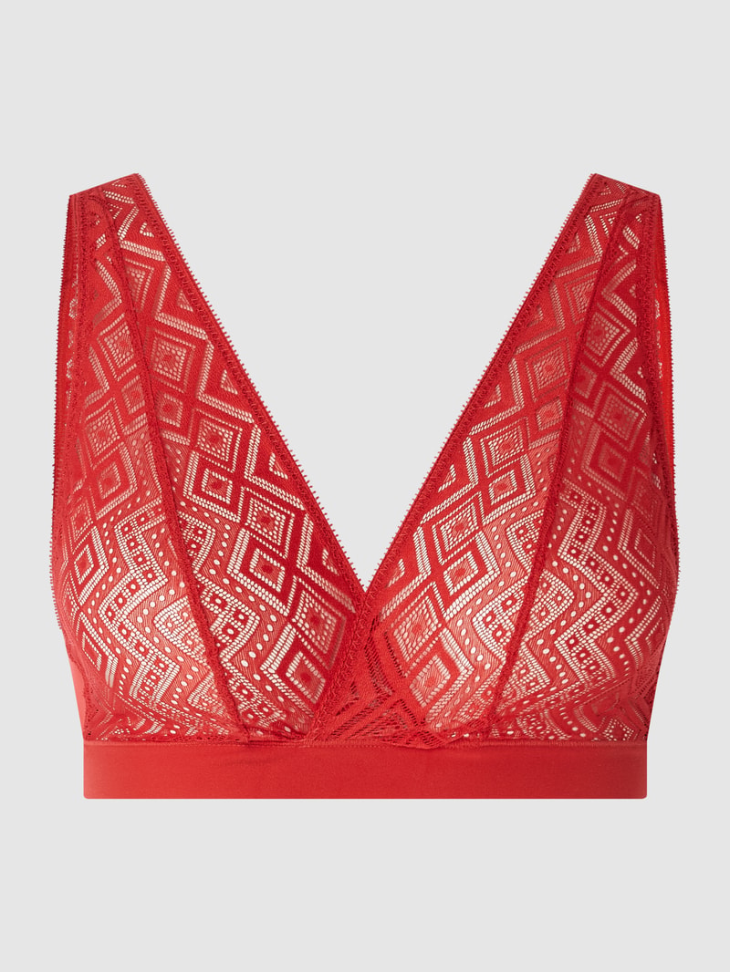 Bralette aus Spitze in rot