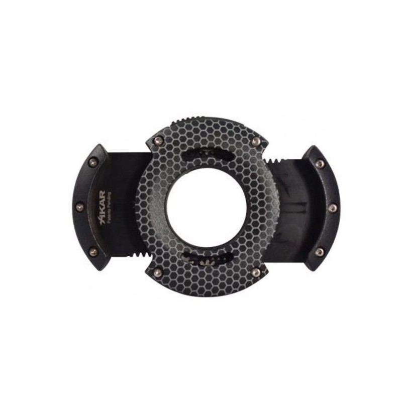 Xikar XO black honeycomb Zigarrenschneider, schwarze Klingen