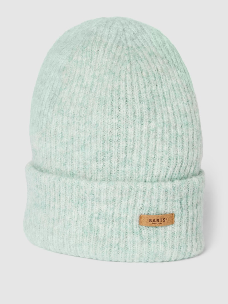 Beanie mit Label-Detail Modell 'Witzia' in mint