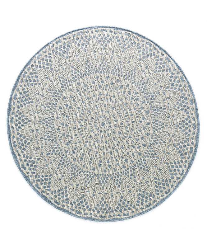 Tapis deco rond CROCHET