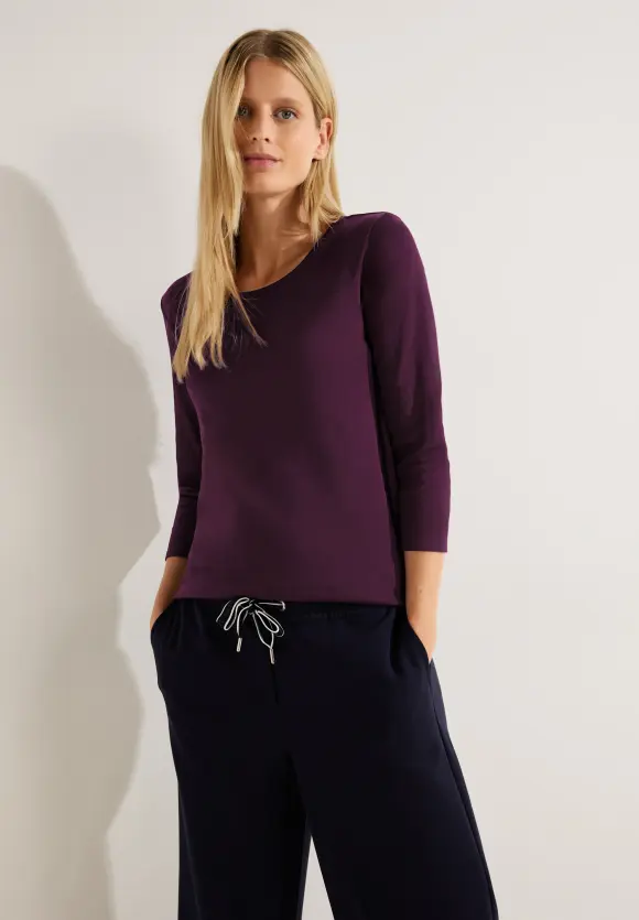 CECIL Basic Shirt mit Rundhals