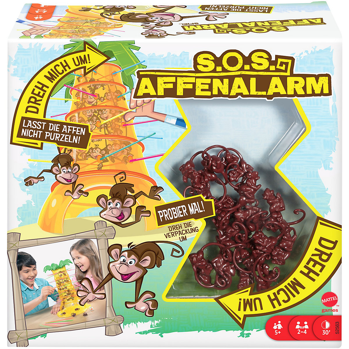 Mattel Games S.O.S. Affenalarm, Kinderspiel, Familienspiel
