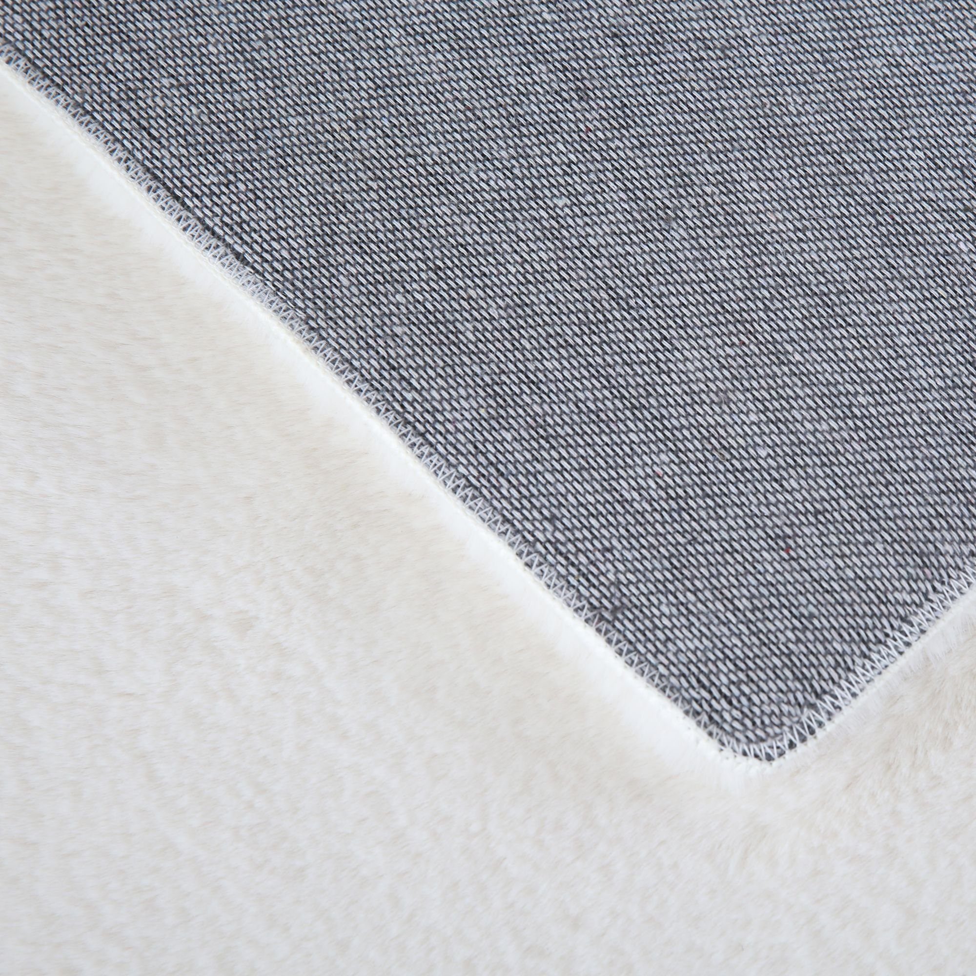 Fellteppich Unicolor - Einfarbig, Carpetsale24, Läufer, Höhe: 20 mm, Teppich Wohnzimmer Einfarbig Shaggy Modern Flauschiger Felloptik Weich