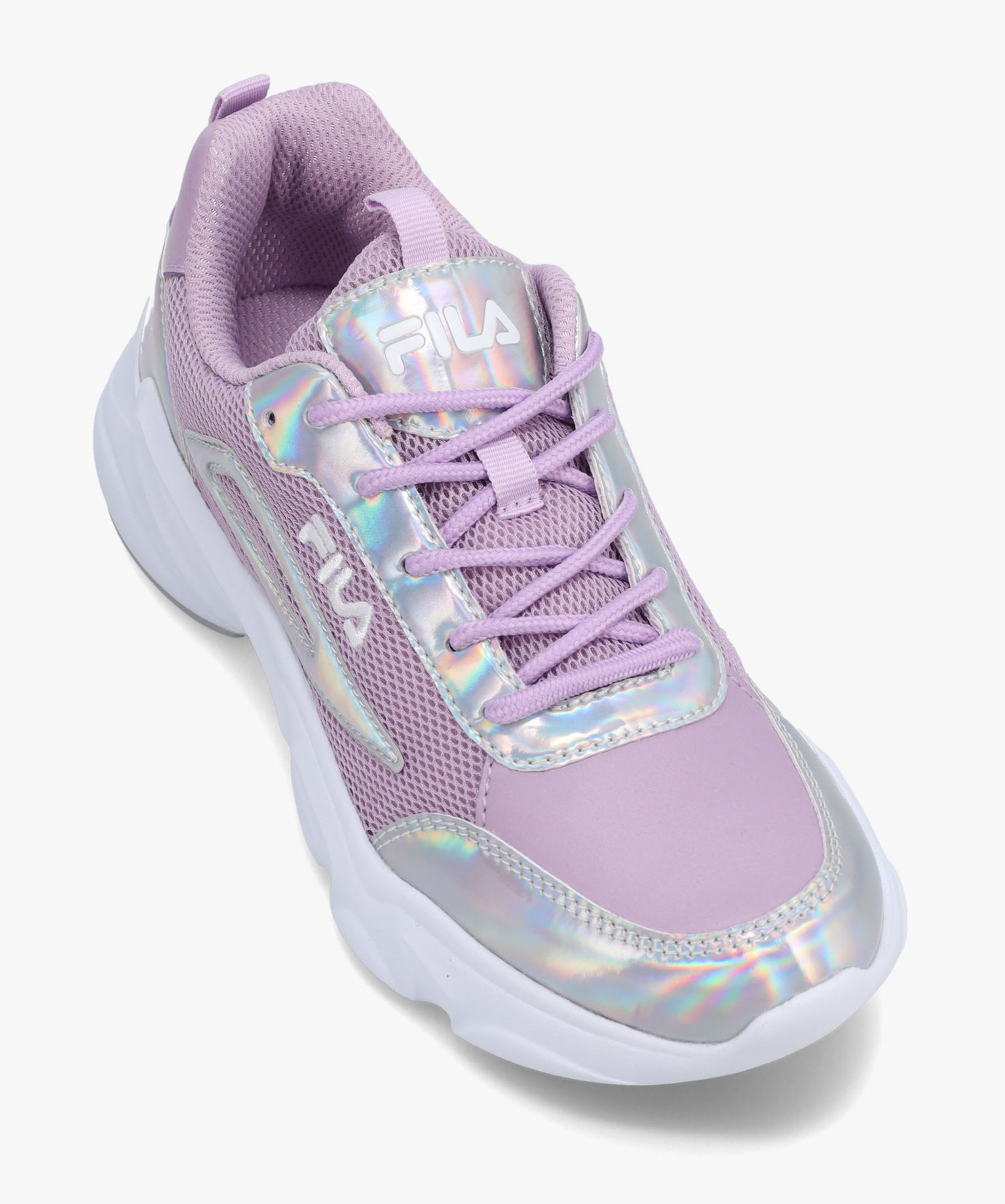 Baskets femme multi-matières à détails brillants – Fila... violet | GEMO