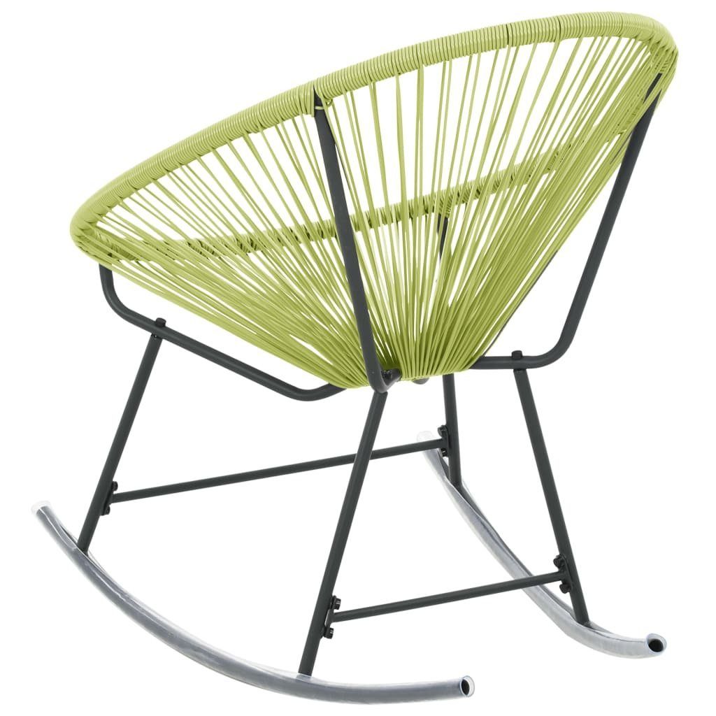 vidaXL Gartenstuhl Outdoor-Acapulco-Stuhl Poly-Rattan Grün (1 St)