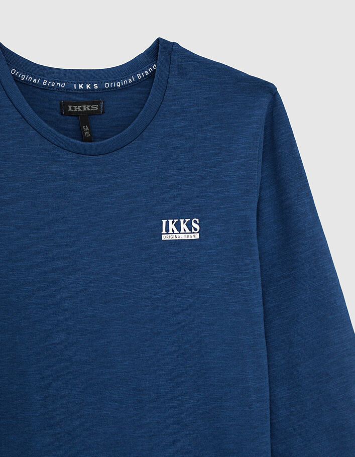 Tee-shirt bleu brut Essentiel coton bio