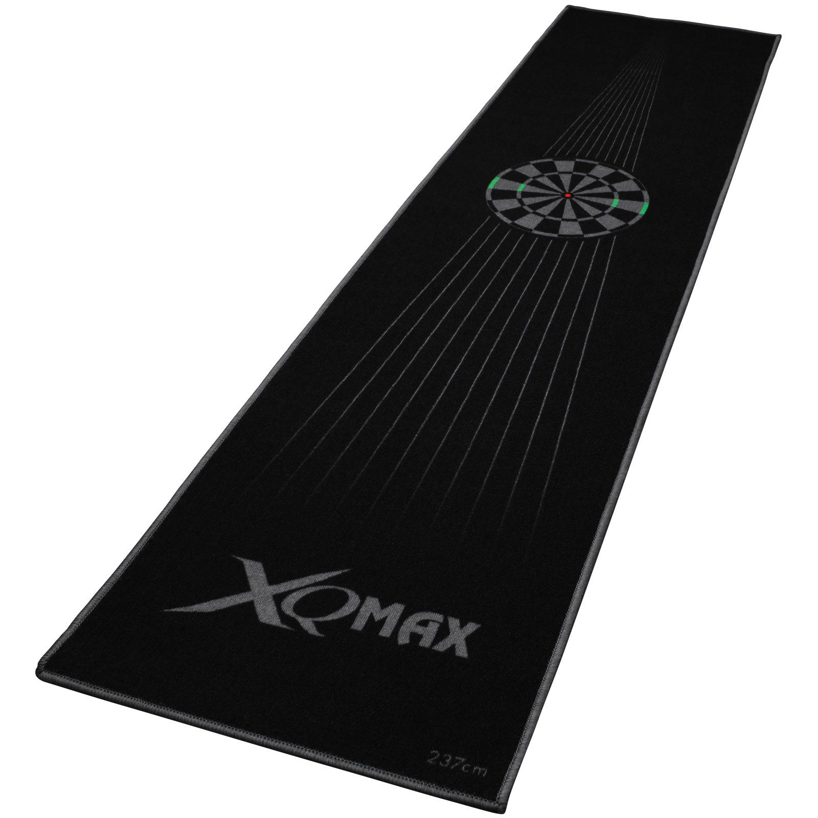 XQMAX Dartmatte XQMAX Dartmatte Turnier-Dartteppich Dartboard 237x80cm Farbwahl Darts, Dartteppich Rutschfest Turnierabstand Turniermatte Steeldart Teppich