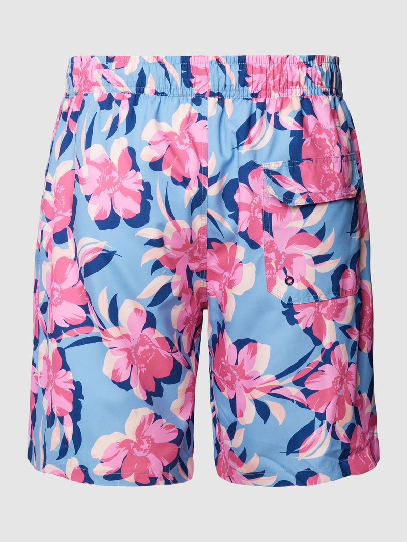 Badehose mit elastischem Bund Modell 'PALACE BAY' in blau