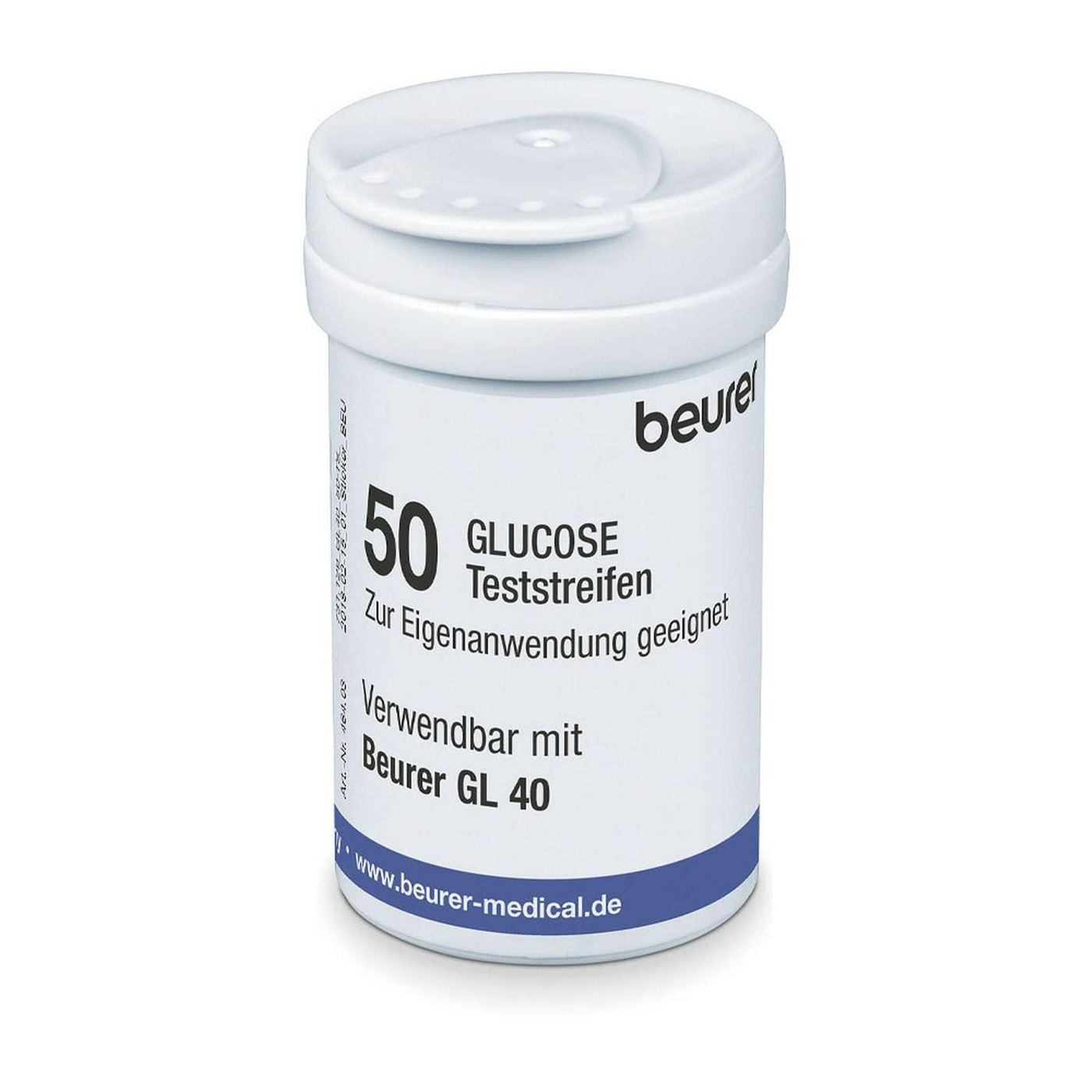 Beurer Teststreifen - GL 40 (50 Stk.)-Teststreifen für das Blutzuckermessgerät GL 40