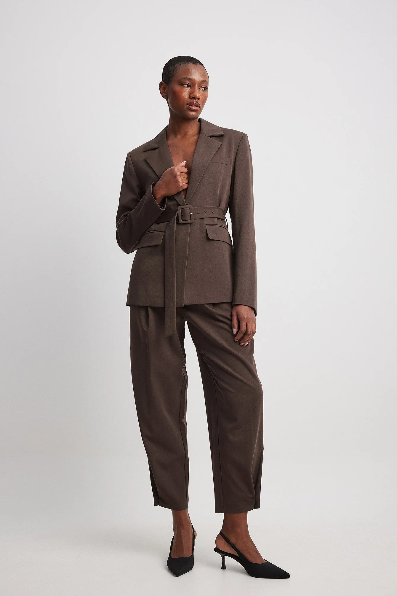 Oversize-Blazer mit Rückendetail
