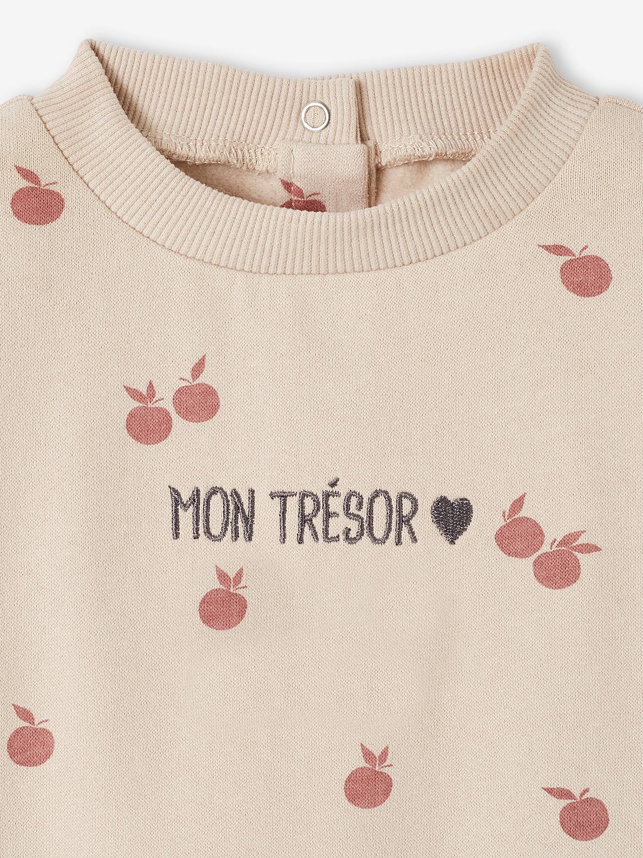 Ensemble robe + legging bébé personnalisable beige doré