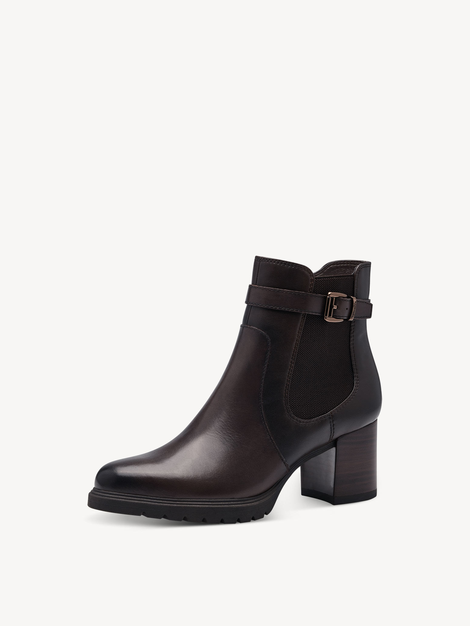 Bottine en cuir - marron