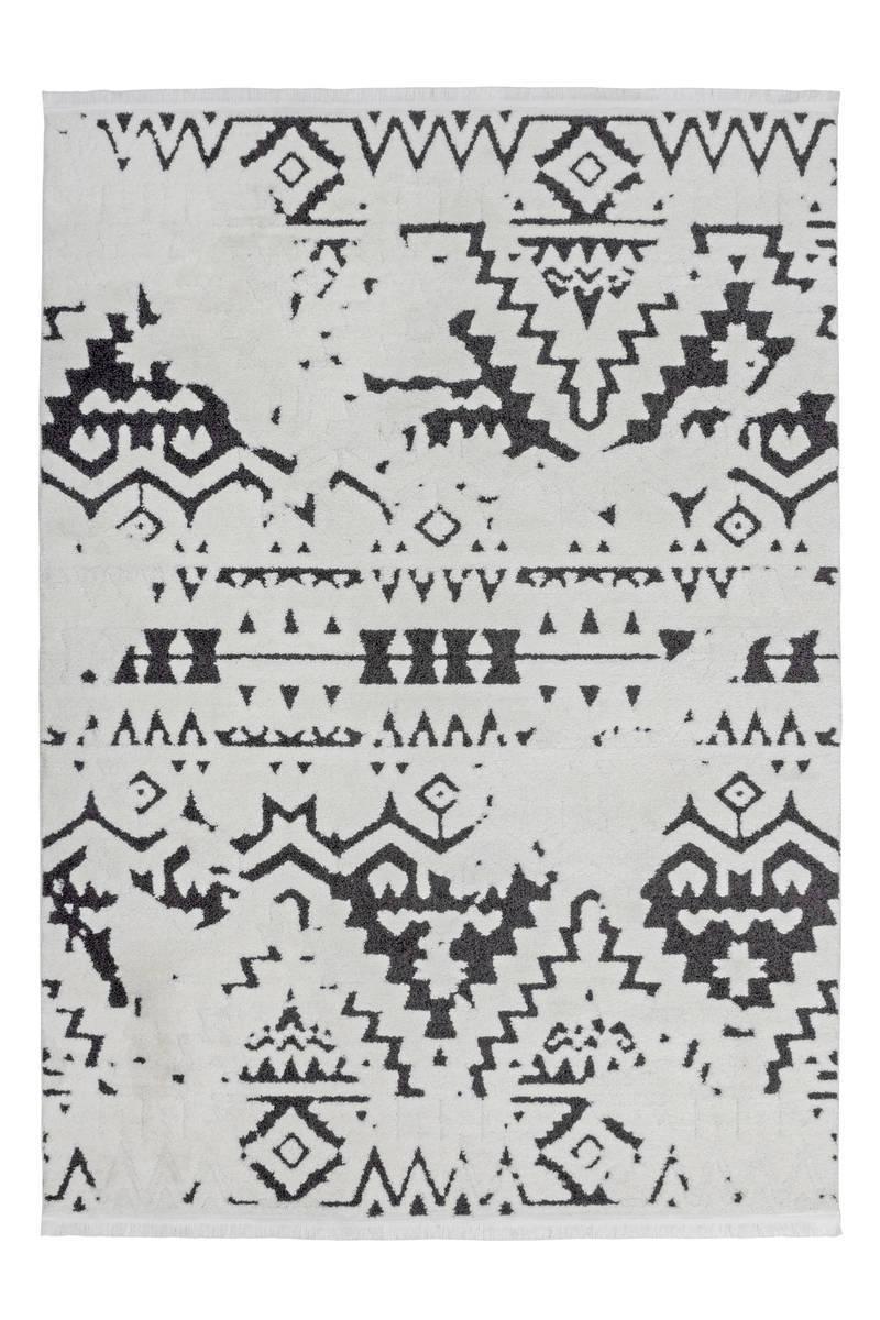 Kayoom Agadir 110 Weiß / Schwarz 80cm x 150cm