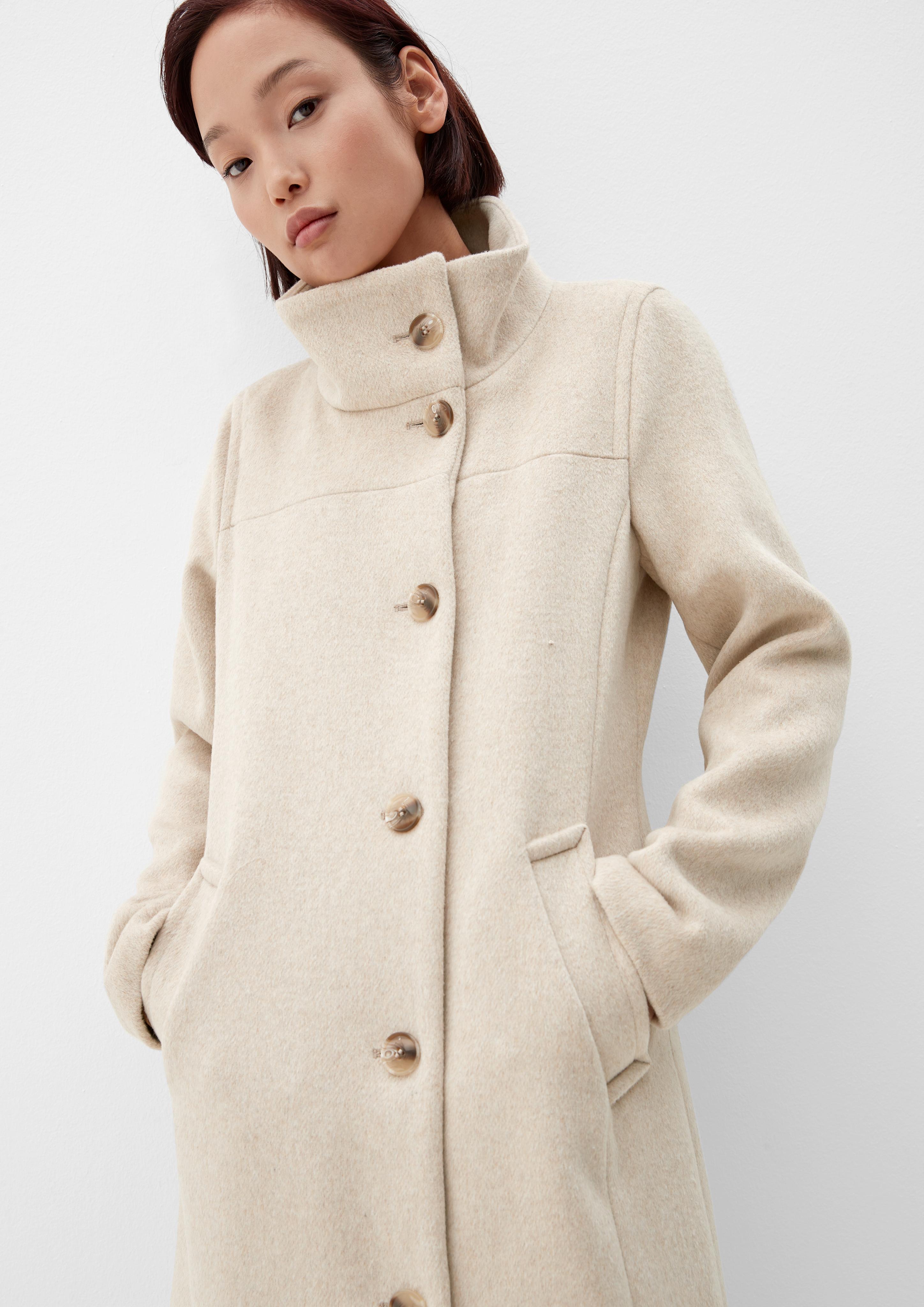 Wollmixmantel in klassischem Look  2116948-81W8