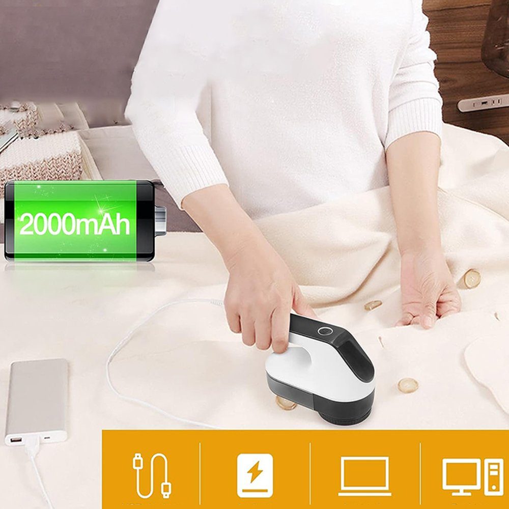 Bedee Fusselrasierer Fusselrasierer Elektrisch,mit LED Anzeigen USB Wiederaufladbar, Fusselentferner Einstellbare 3Fach Geschwindigkeit Fusselfräse