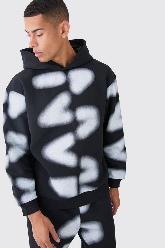 Oversize Man-Dash Trainingsanzug mit geteiltem Saum
