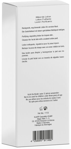 KLAPP Skin Care Science PSC Sebum Cleansing Lotion Gesichtslotion