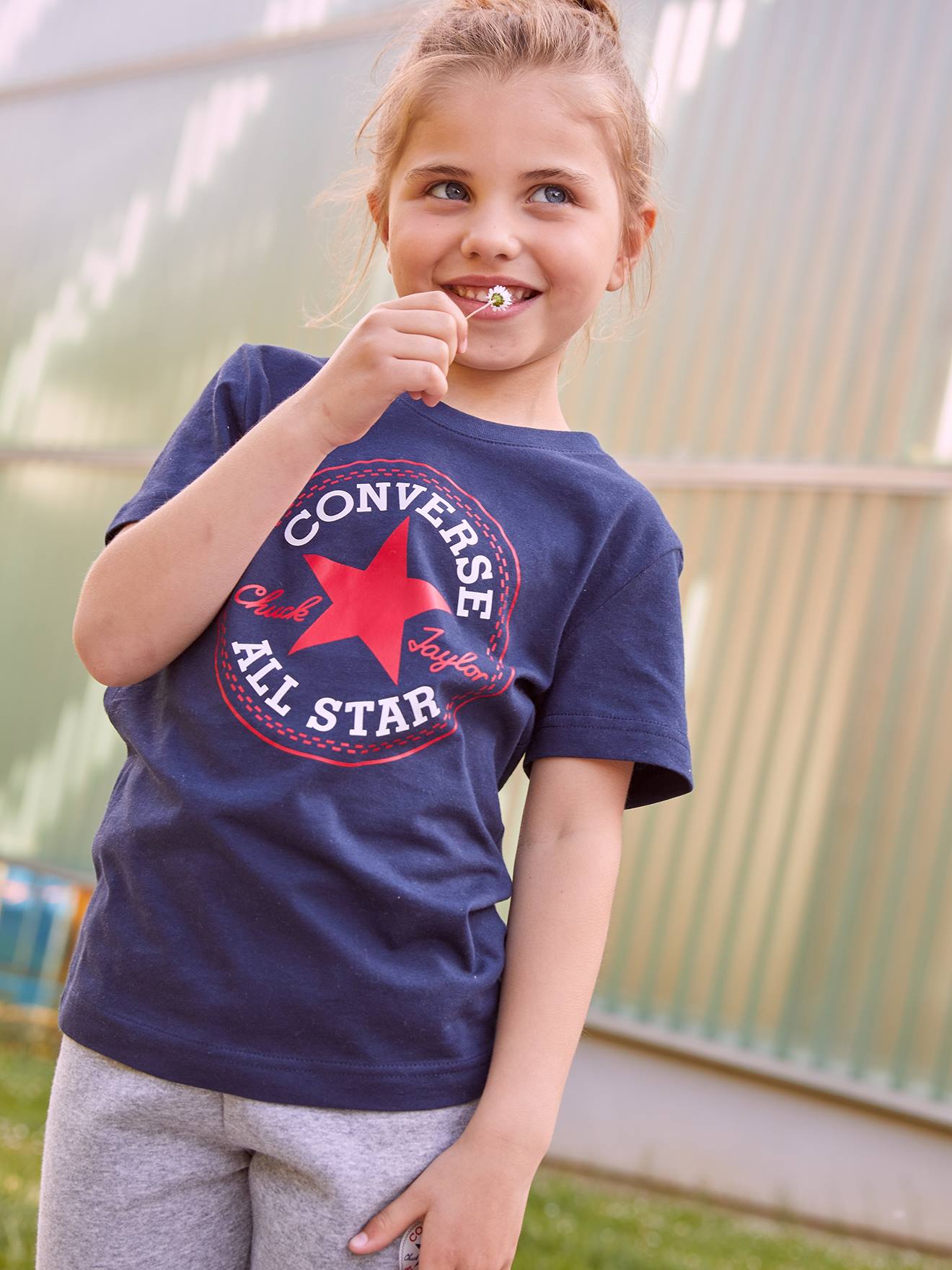 Converse Kinder T-Shirt CORE CHUCK PATCH CONVERSE - marine