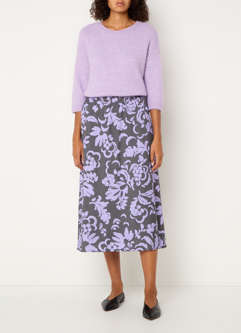 Fustă midi Josephine & Co. Sia cu imprimeu floral