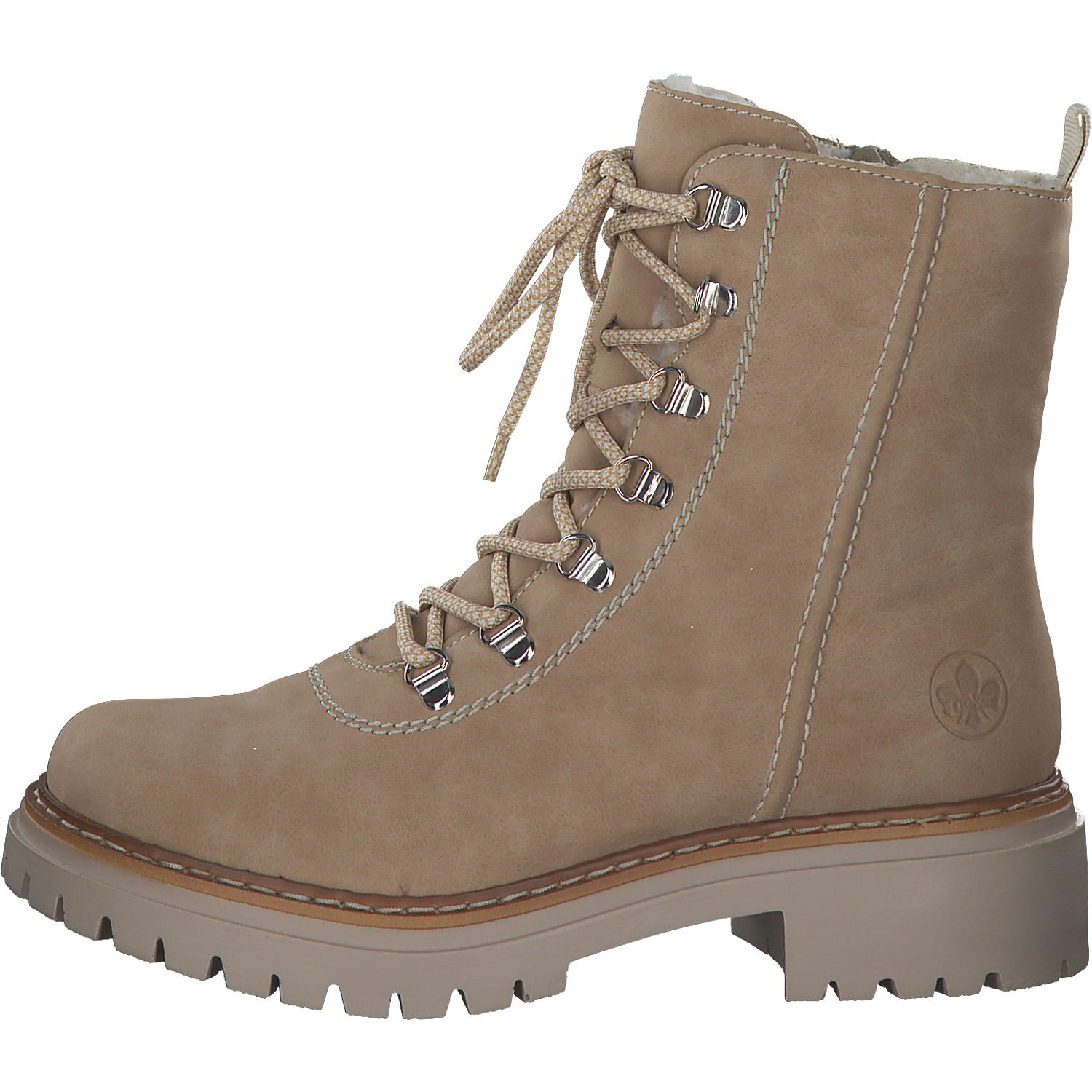 Rieker 72643, Schnürstiefel, Damen, marble