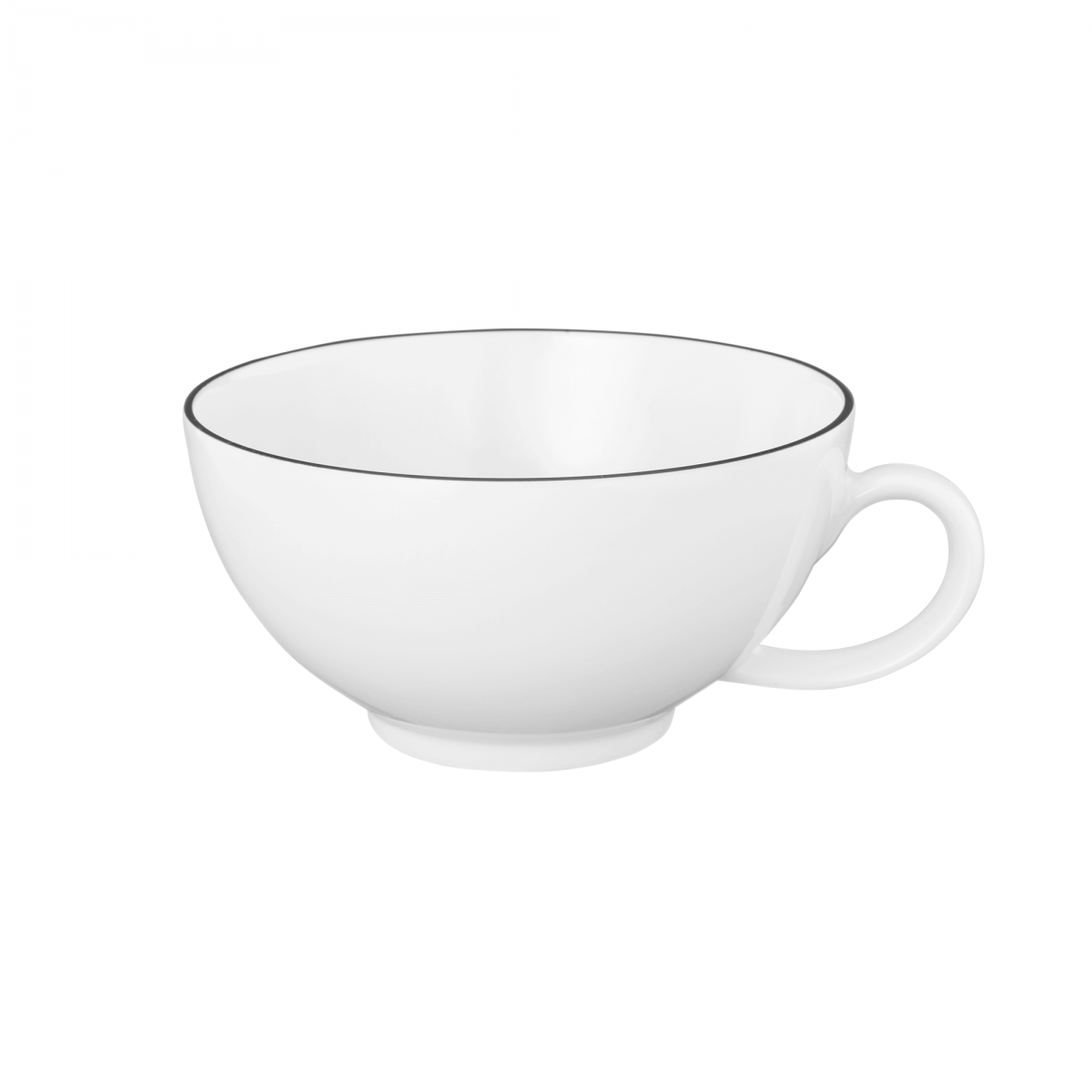 Seltmann Weiden Tee Tasse Lido Black Line Weiß