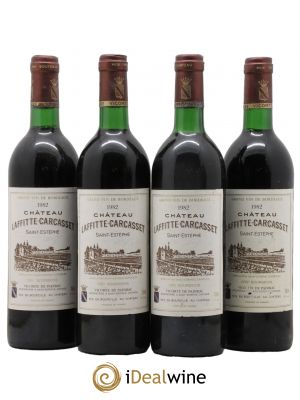 Château Laffitte Carcasset Cru Bourgeois  1982 - Lot de 4 Bouteilles