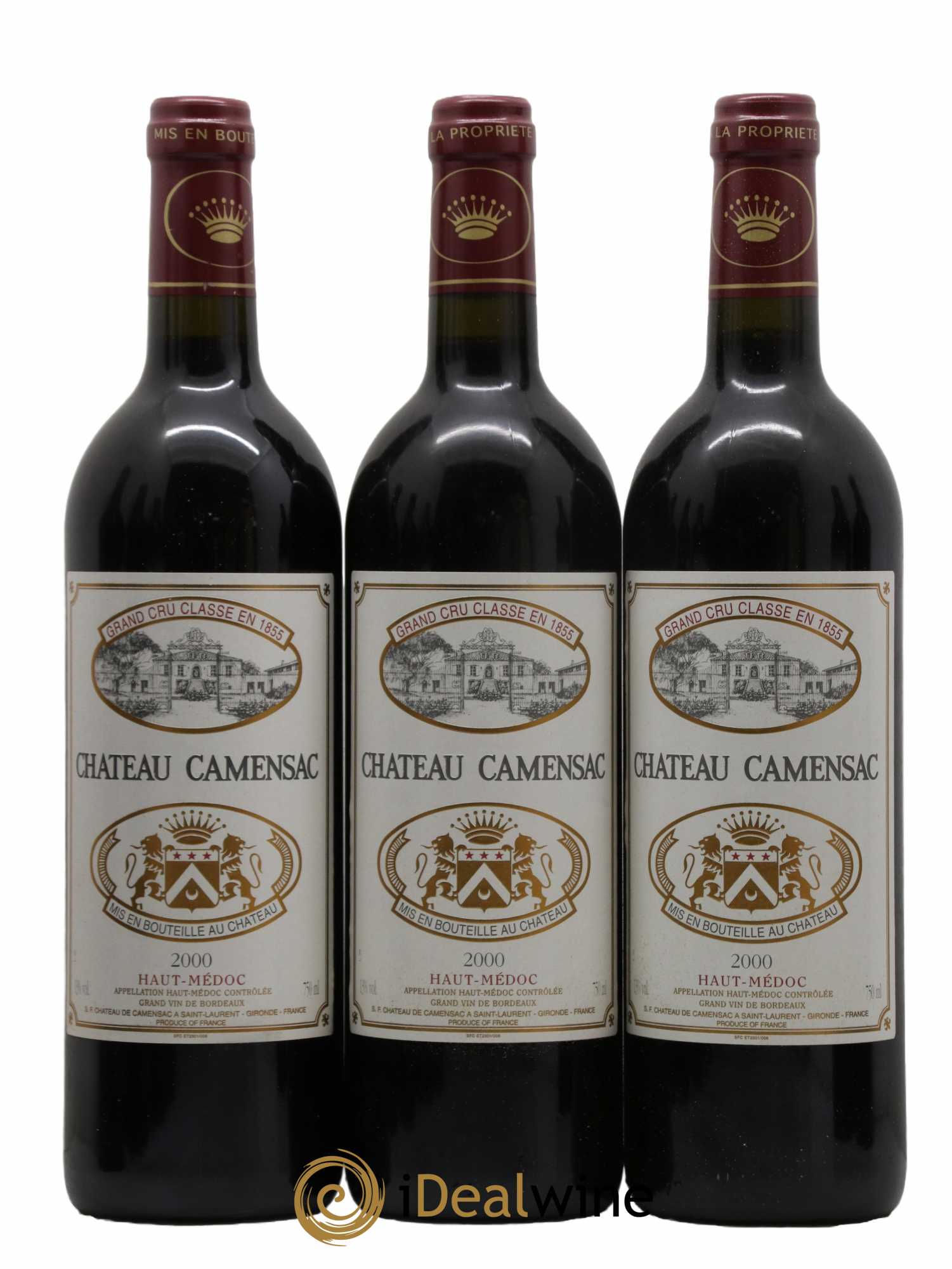 Château Camensac 5ème Grand Cru Classé  2000 - Lot de 12 Bouteilles