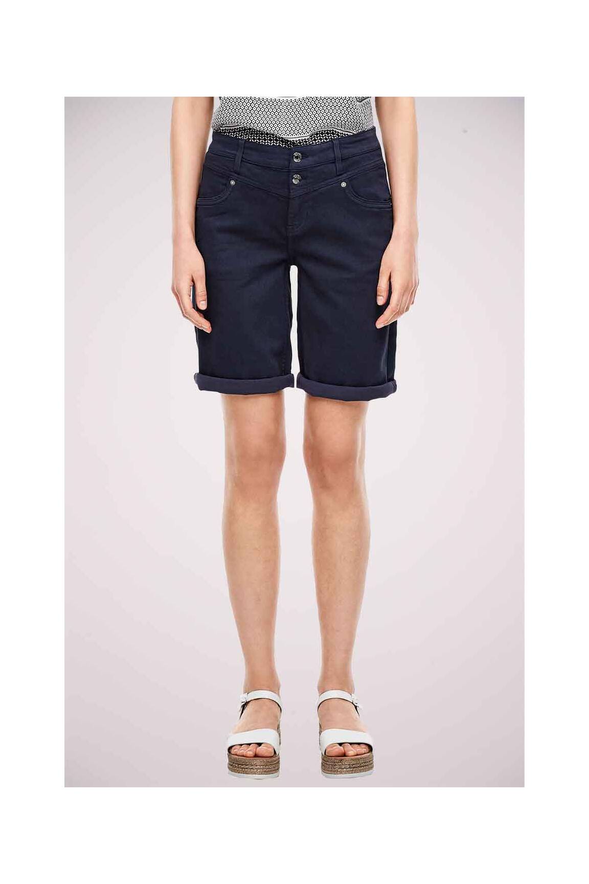 S Oliver Bermudas Femme couleur bleu
