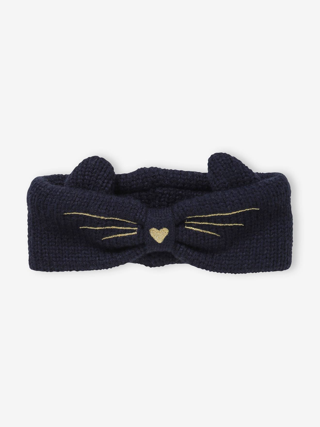 Headband Chat rose clair