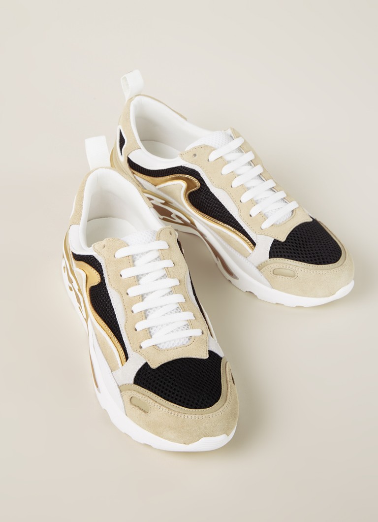 Sandro  Flame sneaker met suède details