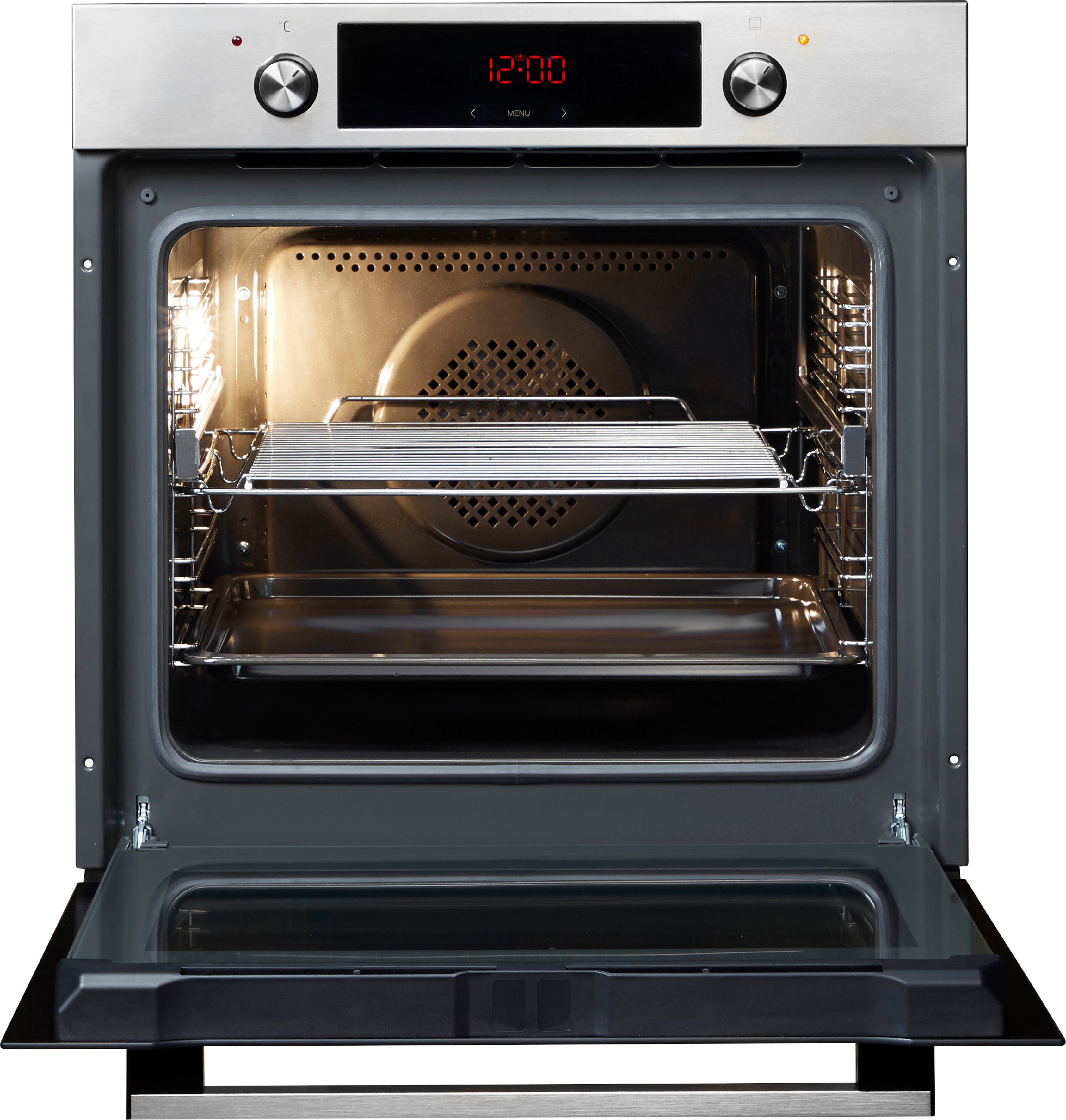 Amica Einbaubackofen EBX 943 110 E, mit 1-fach-Teleskopauszug, Steam Clean