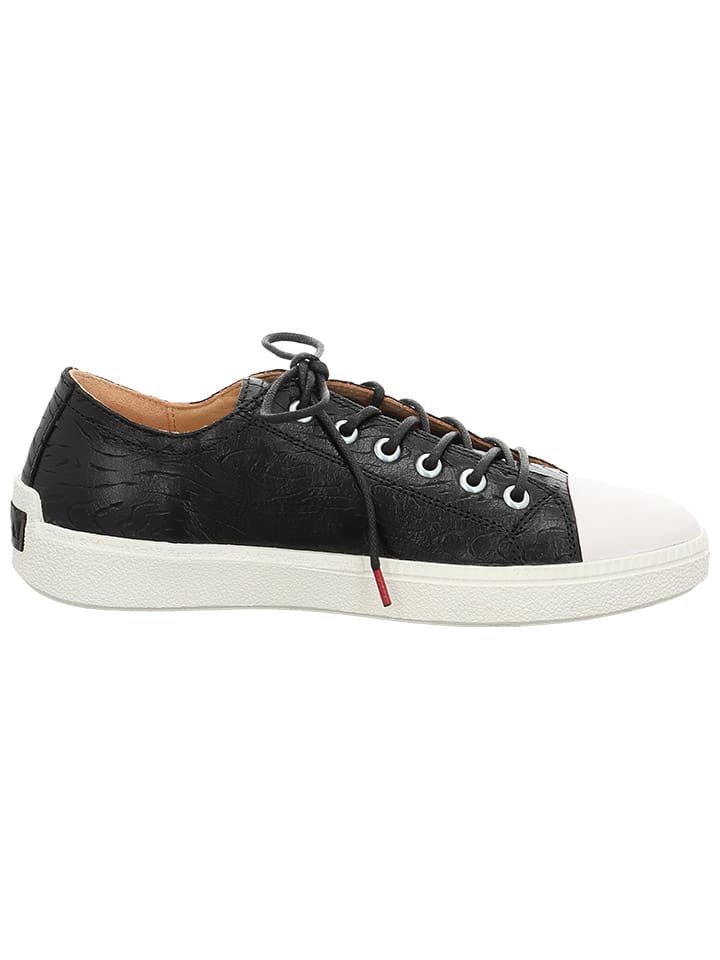 Think! Leder-Sneakers in Schwarz günstig kaufen