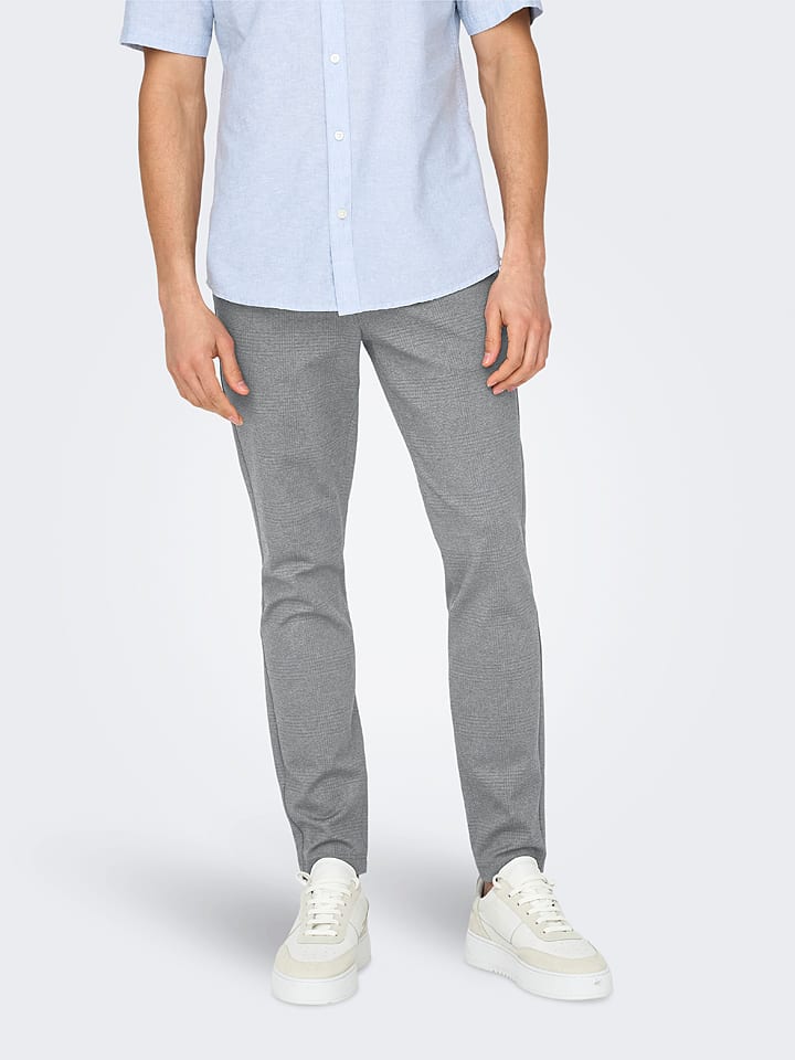 ONLY & SONS Chino in Grau günstig kaufen