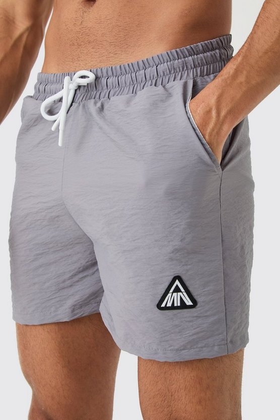 Kurze Man Badehose in Knitteroptik