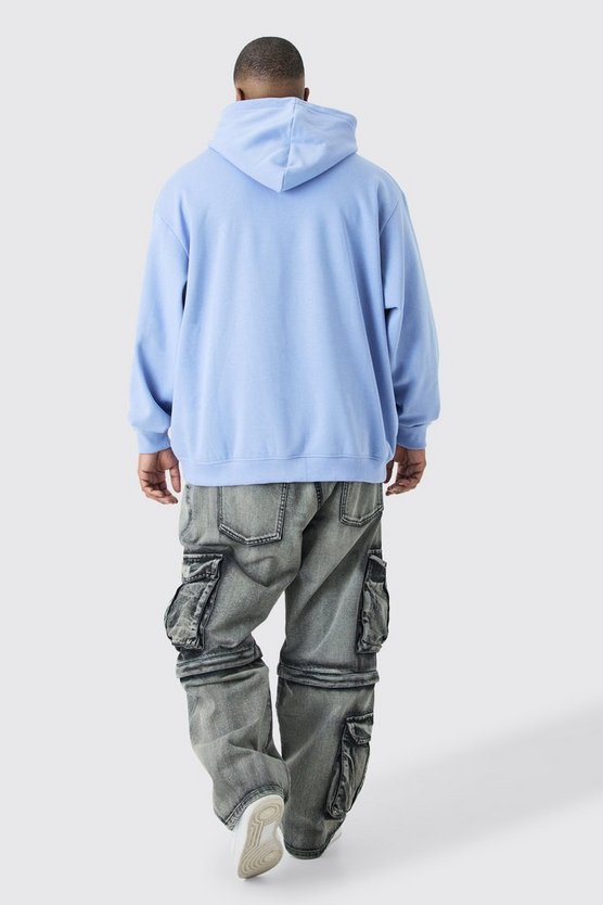 Plus Oversize Basic Hoodie