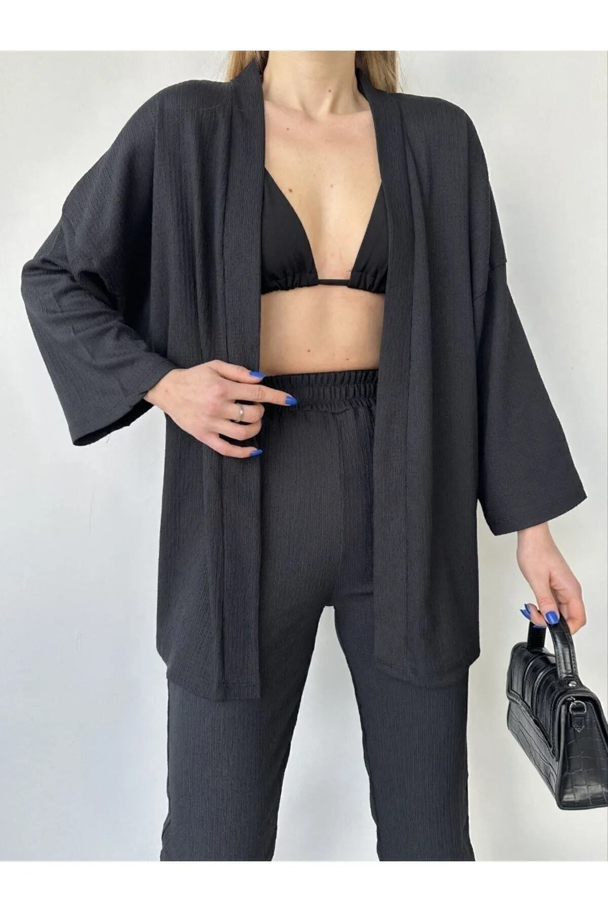 ZF BUTİK  Zweiteiler - Schwarz - Regular Fit