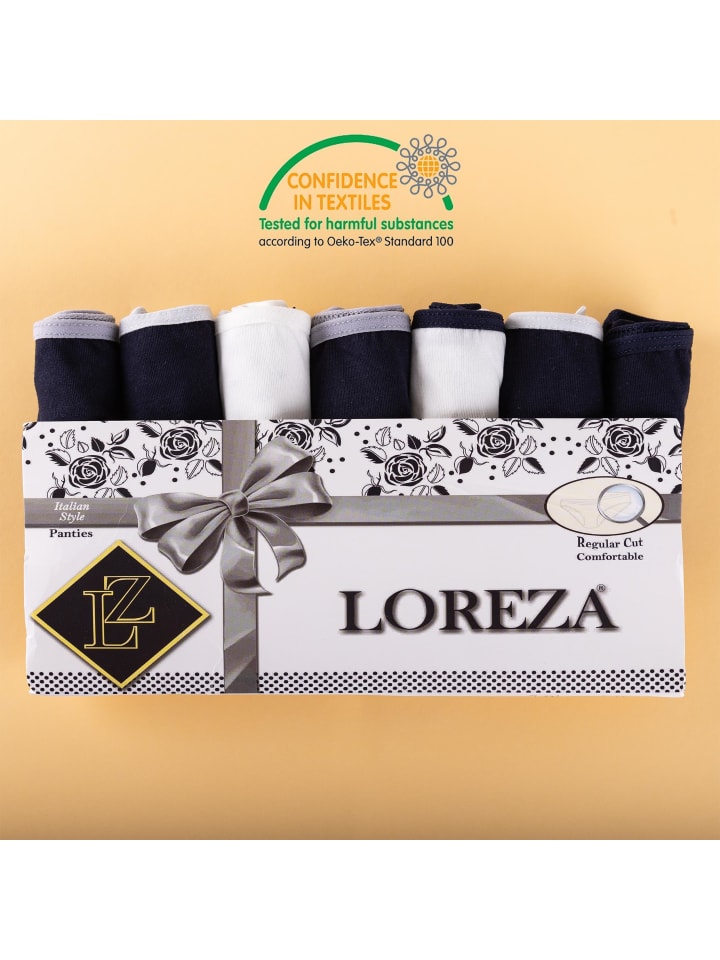 LOREZA 7er Set Slips - Mix - Bunt günstig kaufen