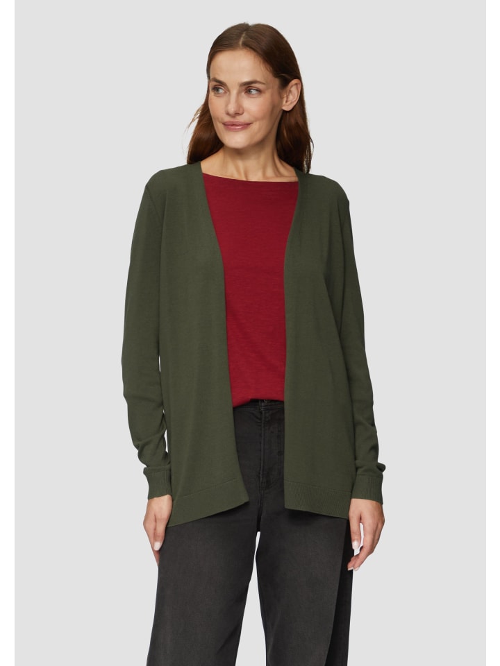 s.Oliver Strickjacke langarm in Olive günstig kaufen