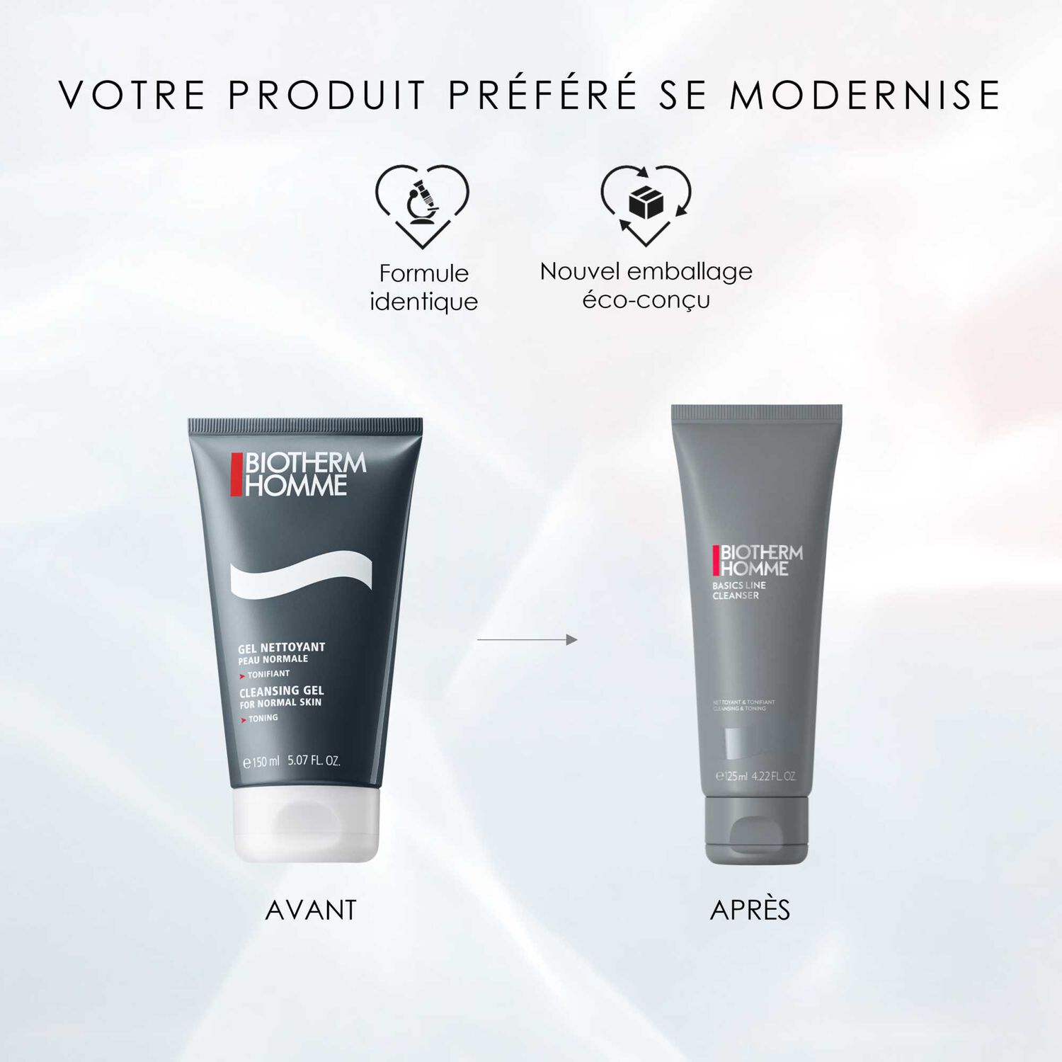 Biotherm Biotherm Homme Basic Line Gel Nettoyant Visage 125 ml