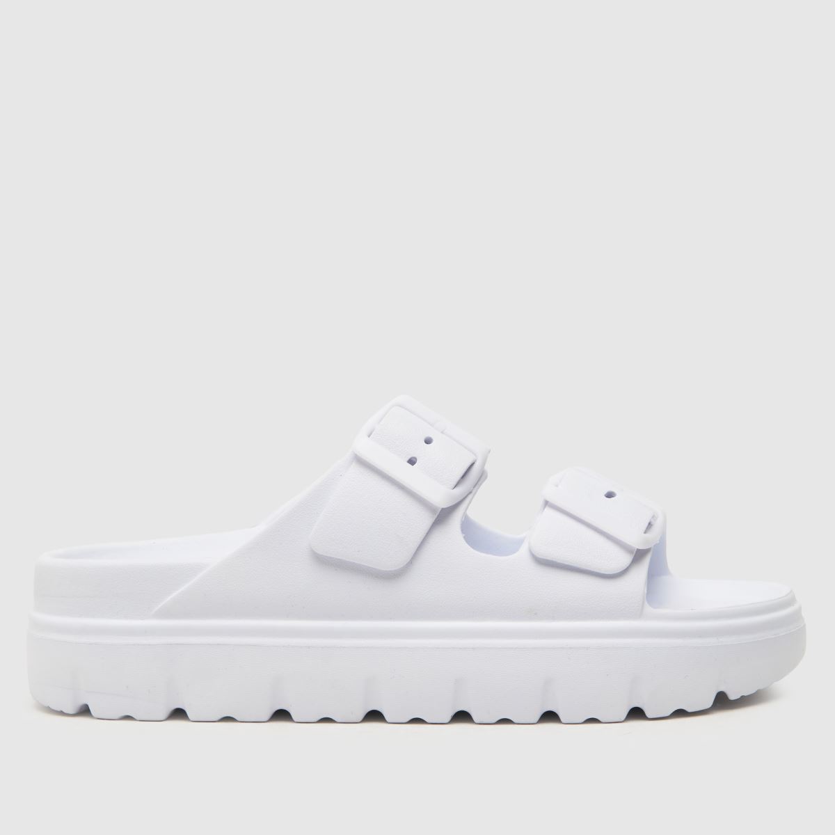 Schuh Tilda dupla pántos talpbetétes szandál fehér színben