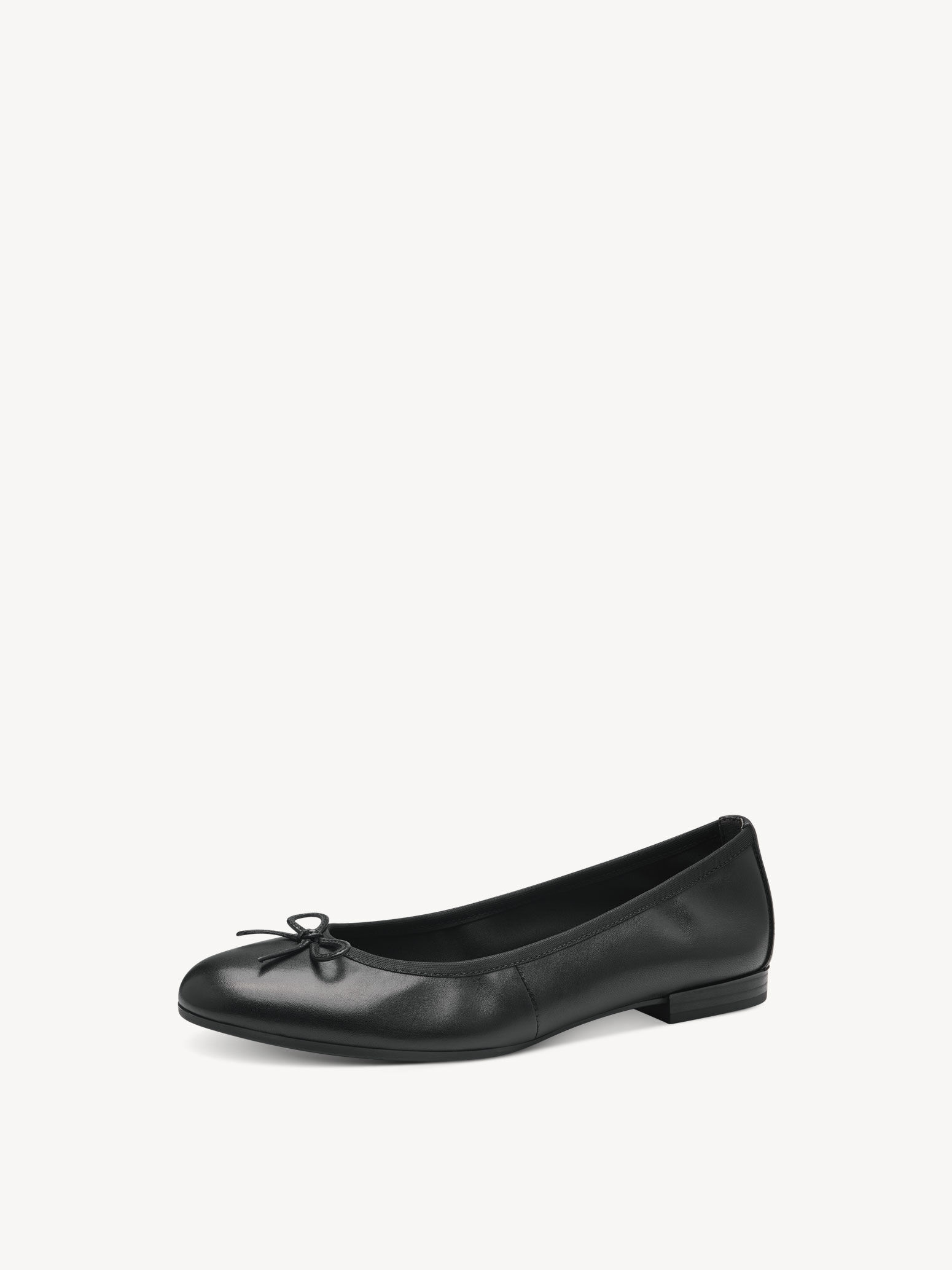 Ballerine en cuir - noir
