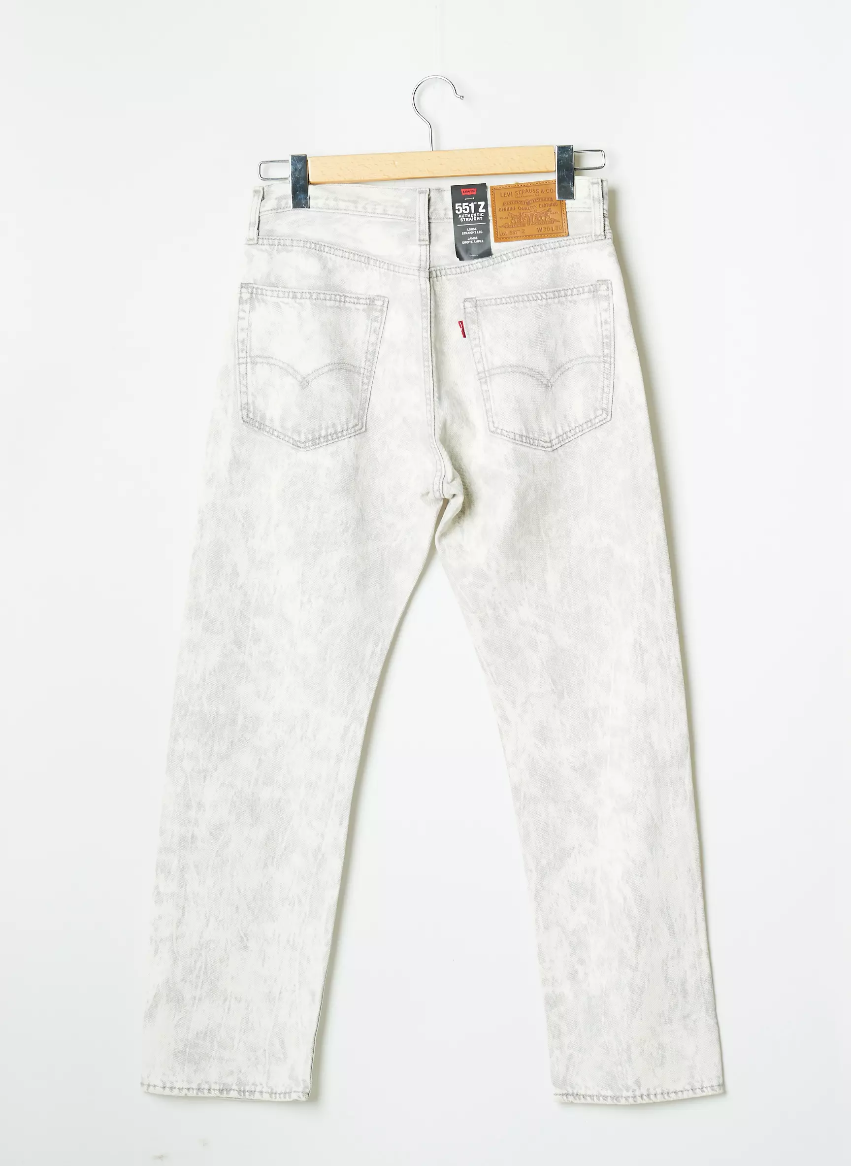 Levis Jeans Coupe Droite Femme couleur gris