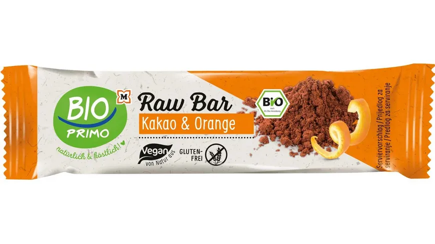 BIO PRIMO Bio Raw Bar Kakao & Orange 35 g