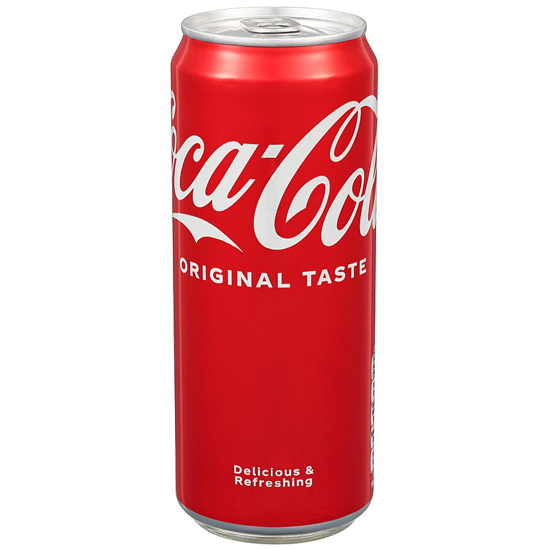 Coca-cola Coca-cola Med sukker 0,33 liter, boks