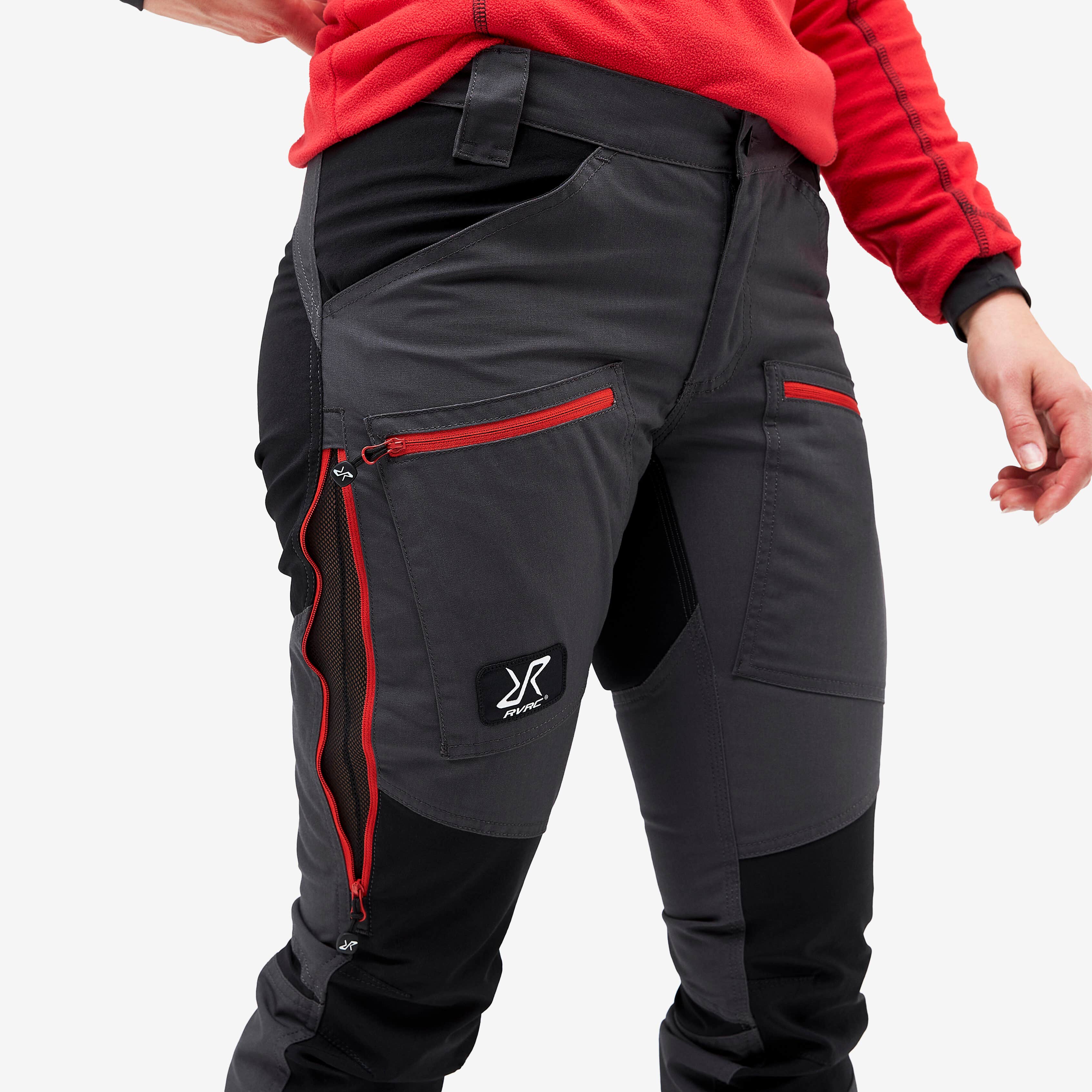 Nordwand Pro Pants Femme Gunmetal/Red