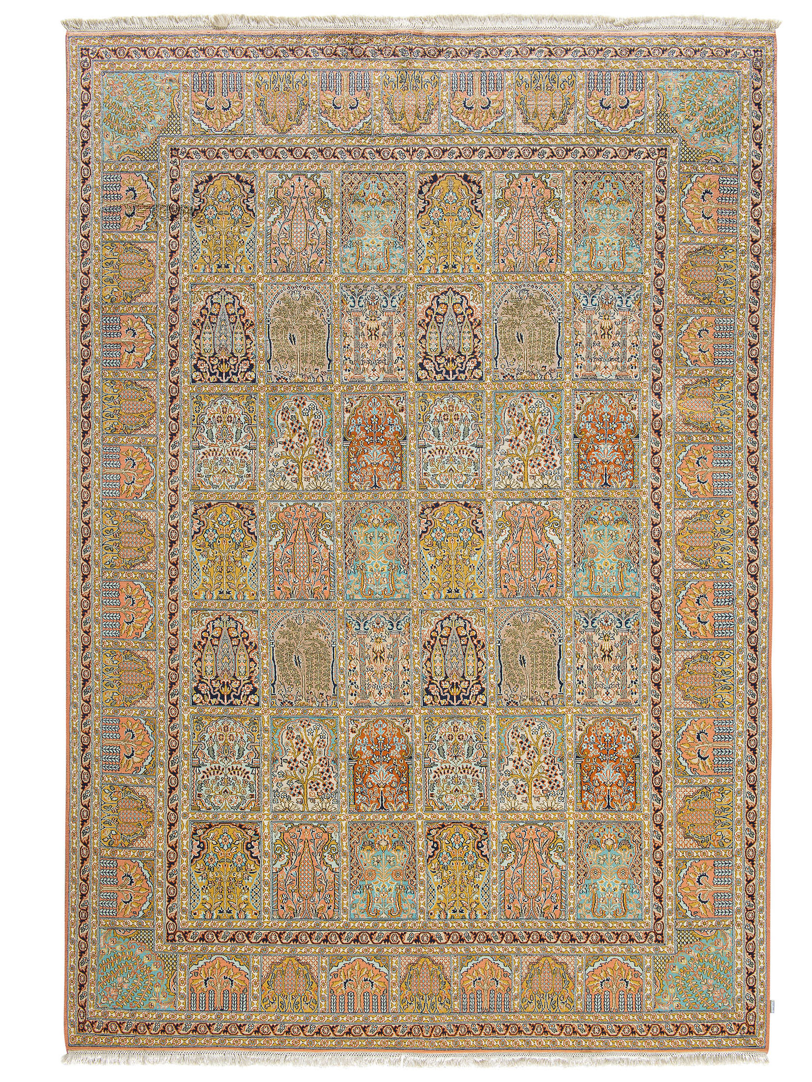Kaschmir Seide 18/18 ca. 215 x 307 cm, Unikat / Einzelstück