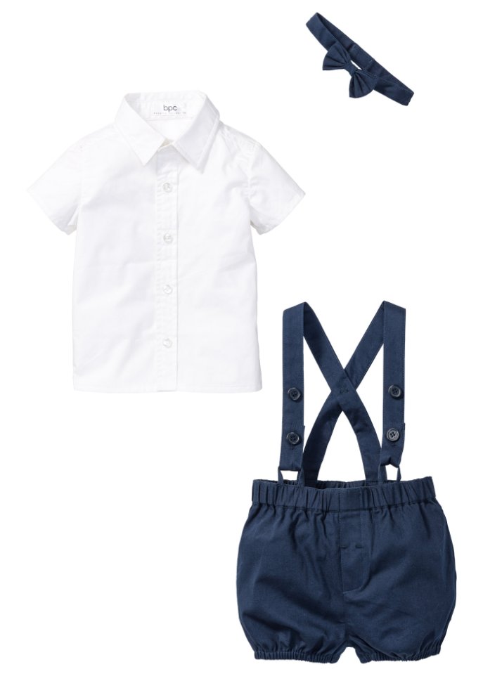 Baby Hemd + Fliege + Hose (3-tlg. Set)
