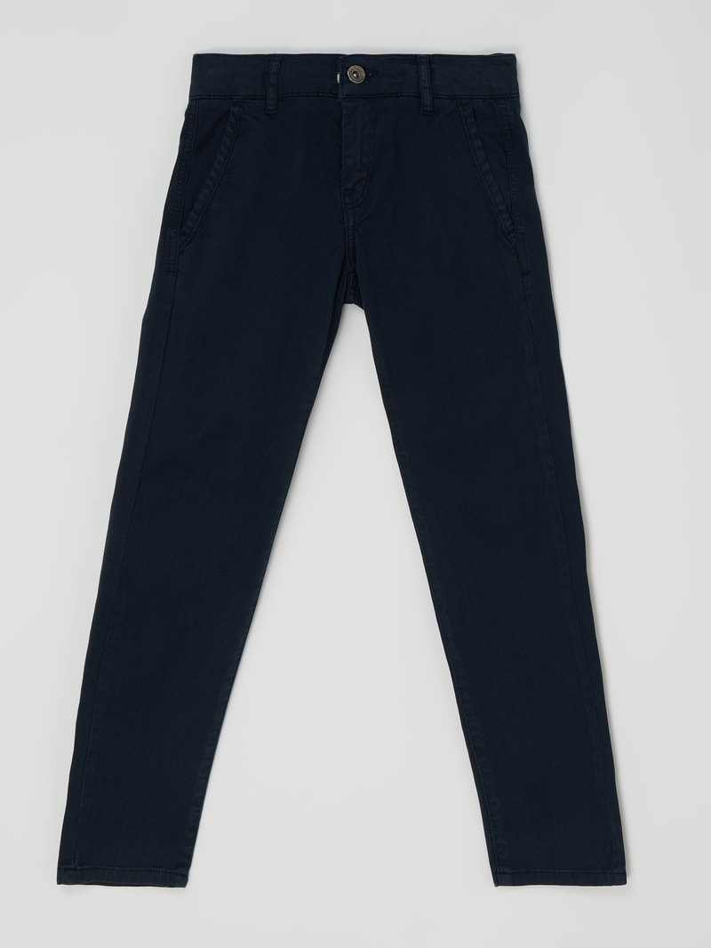 Chino mit Stretch-Anteil in dunkelblau