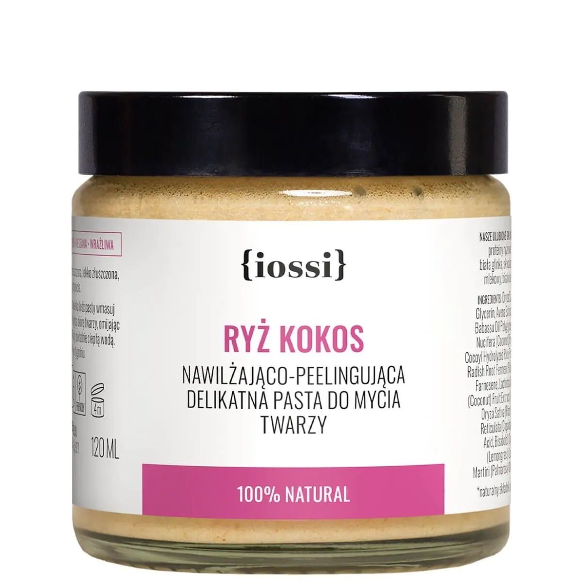 Iossi Rice Coconut Peeling ansigtsrens med risprotein og kokosekstrakt 1