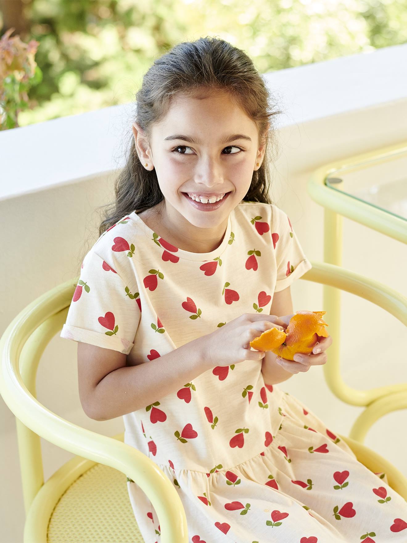 Vertbaudet Mädchen Shirtkleid BASIC Oeko-Tex - hellrosa